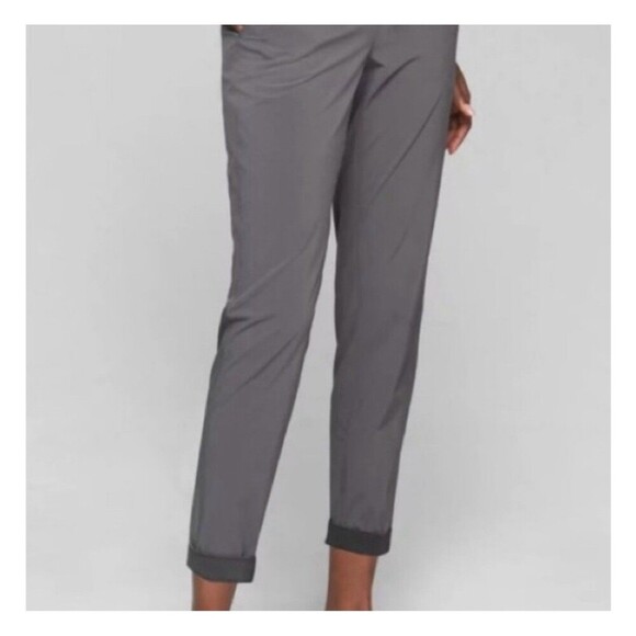 ATHLETA Midtown Ankle Pant Size 8 Silver Bells Gray Jogger Travel Workout Crop - Picture 2 of 10